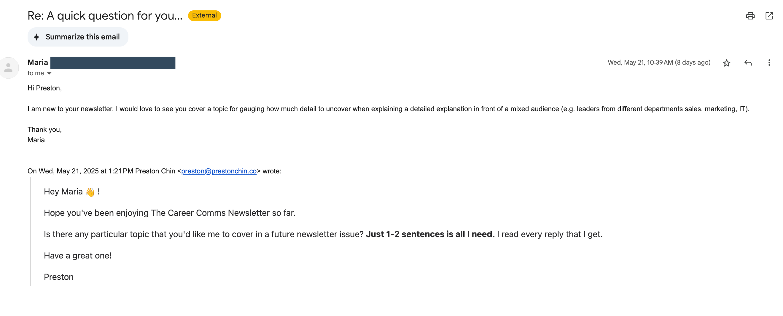 Career Comms newsletter subscriber dashboard