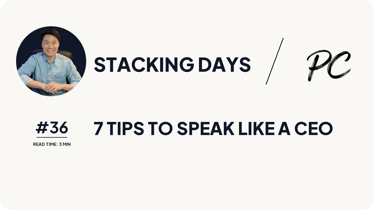7 Tips To Speak Like A CEO