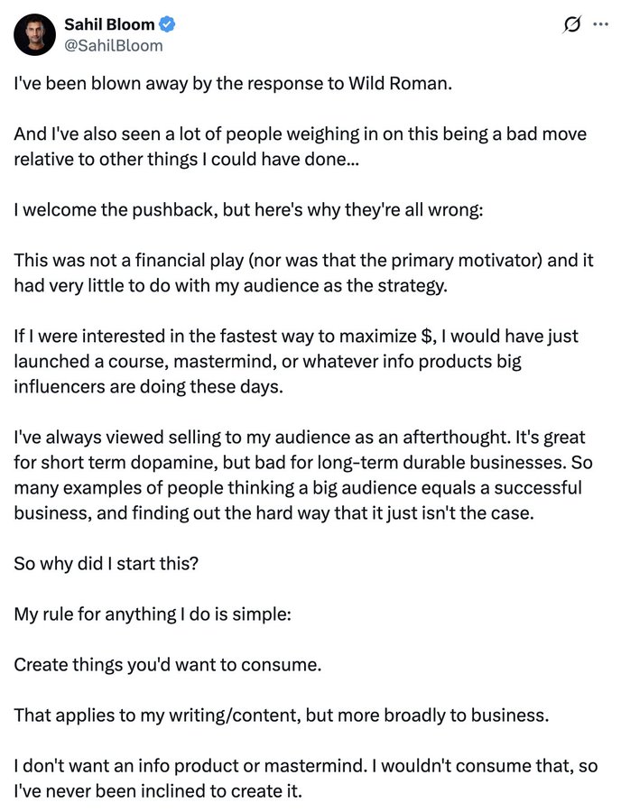 Sahil wasn't just describing a strategy. He was describing an identity.