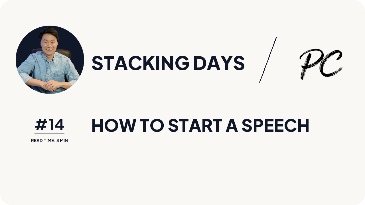 How To Start A Speech