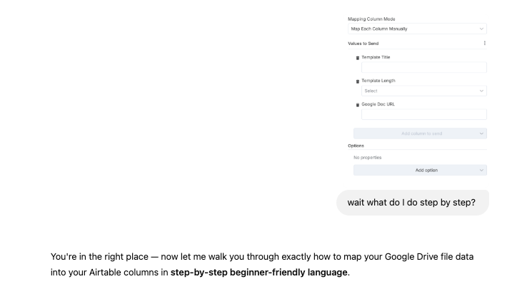 ChatGPT helping me troubleshoot an automation node