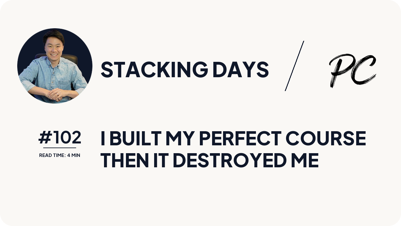 I Built My Perfect Course. Then I Saw It Destroying Me.