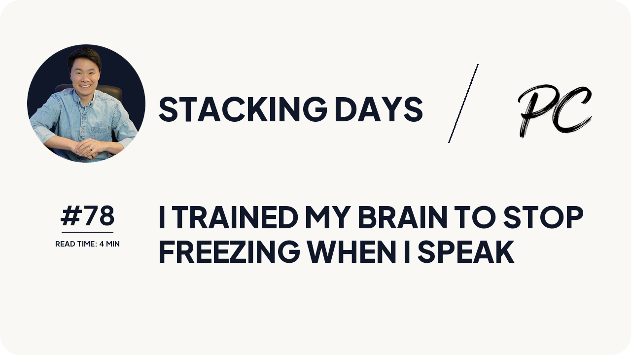 I Trained My Brain To Stop Freezing When I Speak