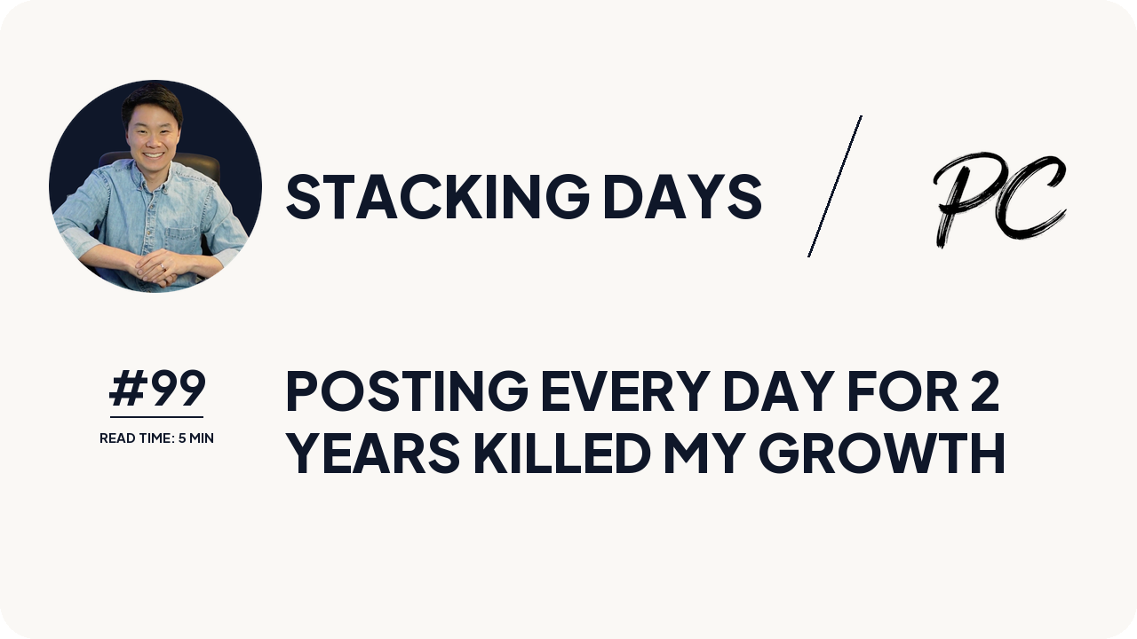 Posting Every Day For 2 Years Killed My Growth