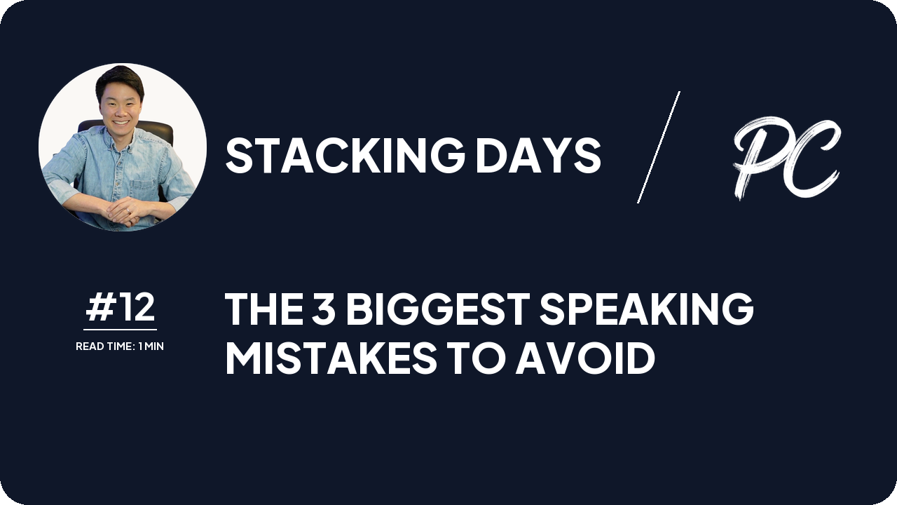 The 3 Biggest Speaking Mistakes To Avoid