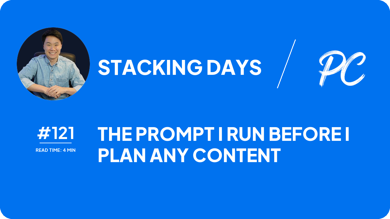 The Prompt I Run Before I Plan Any Content